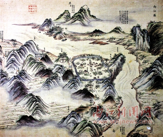 一幅清朝乾隆年间内江地图的身世