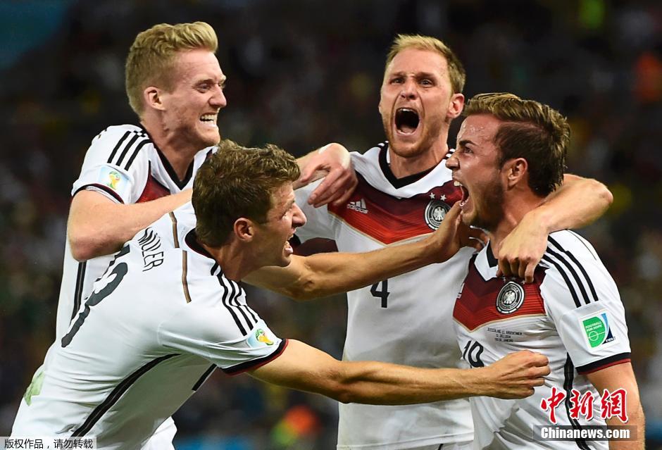 德国加时赛1-0胜阿根廷 第四次赢得世界杯_其
