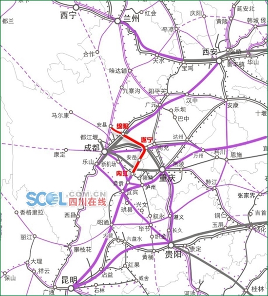 绵遂内铁路将向社会资本开放 设计时速250公里