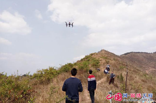 木垭镇铜鼓寨被乱砍滥伐林场进行现场勘验检查,这是营山县检察院首次