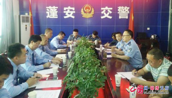 西充县路政大队到蓬安、仪陇学习治超工作经验
