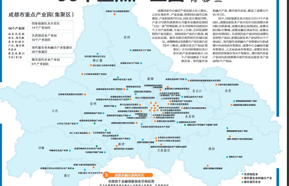 解读《成都市产业发展白皮书:66个重点产业园,你家附近有哪些