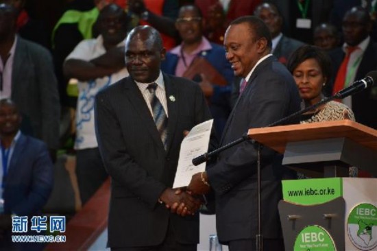 肯亞現任總統肯雅塔贏得連任